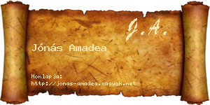 Jónás Amadea névjegykártya